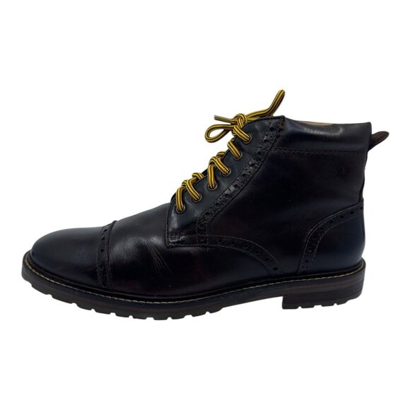 Florsheim Fenway Brogue Cap-Toe‎ Boots Sz 9D Brown Design Cap Toe Preowned main image 13